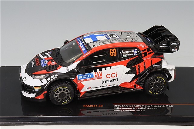 ボディのみ　TAMIYA ヤリスラリー1 ラリーフィンランド　オジェ風 ボディのみ TAMIYA ヤリスラリー1 ラリーフィンランド オジェ風
