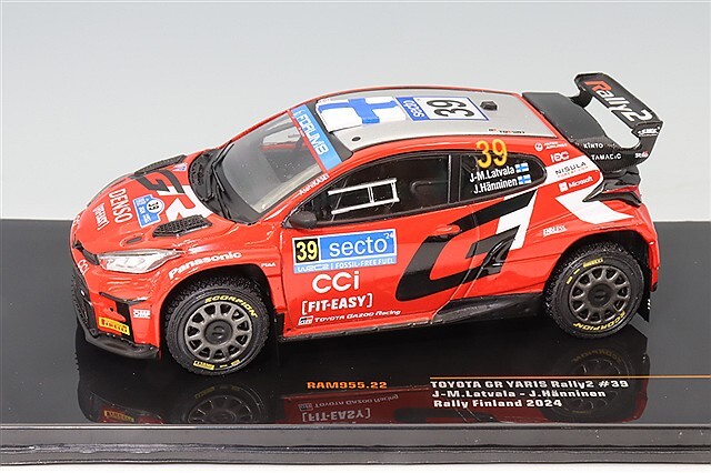 イクソ 1/43 トヨタ GR ヤリス ラリー2 2024 ラリー フィンランド 6位