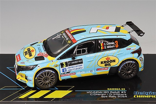イクソ 1/43 ヒョンデ i20 ラリー2 2024 スパ ラリー #3 C.Cherain / D