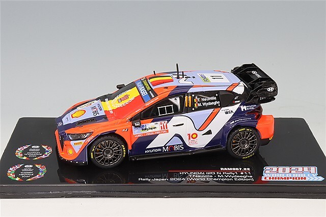 1/43 ヒョンデ i20 N Rally1 ラリージャパン優勝記念 イクソ 1/43 ヒョンデ i20 N ラリー1 ハイブリッド 2024 ラリー