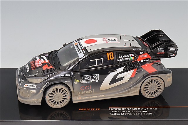 イクソ 1/43 トヨタ GR ヤリス ラリー1 2025 ラリー モンテカルロ #18