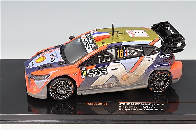 イクソ 1/43 ヒョンデ i20 N ラリー1 2025 モンテカルロ ラリー #16 A