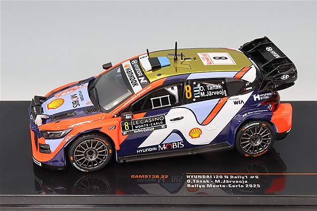イクソ 1/43 ヒョンデ i20 N ラリー1 2025 モンテカルロ ラリー #8 O