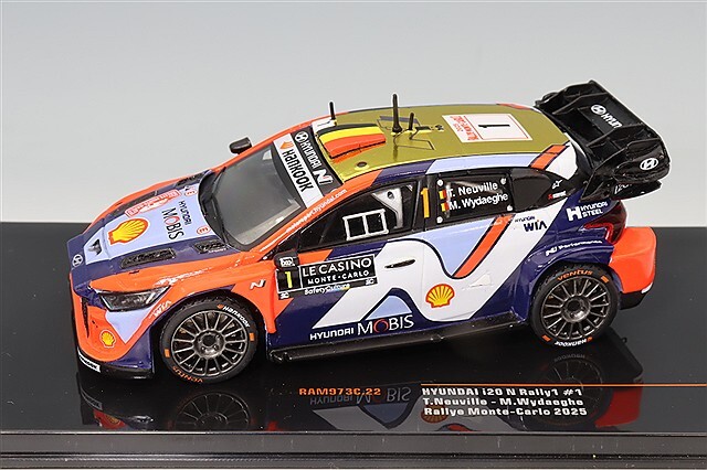 イクソ 1/43 ヒョンデ i20 N ラリー1 2025 モンテカルロ ラリー #1 T