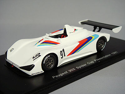 スパーク 1/43 プジョー 905 スパイダー カップ プレゼンテーション 