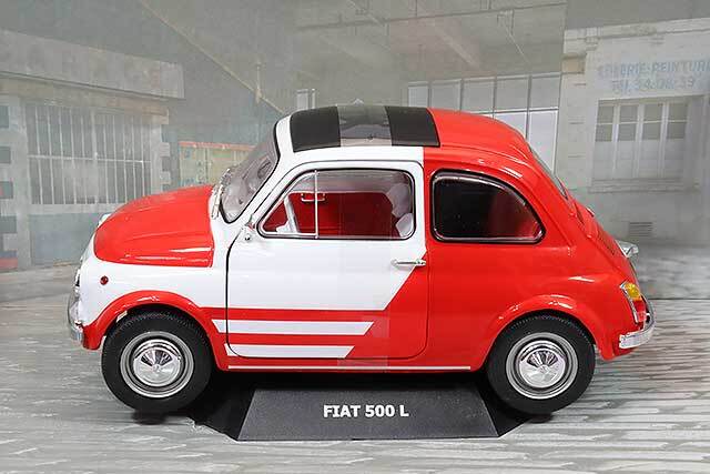 ソリド 1/18 フィアット 500 TURBINA TRIBUTE 1965 ホワイト/レッド
