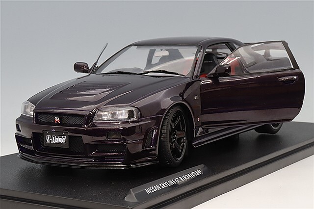 ソリド 1/18 日産 スカイライン GT-R (R34) Z-tune 1999 パープル