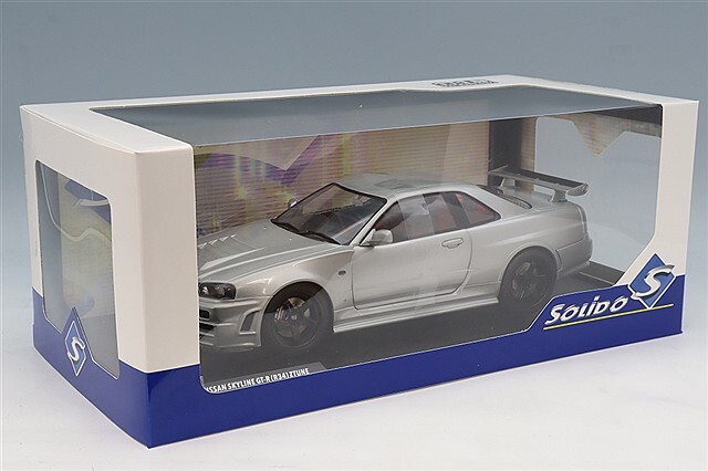 ソリド 1/18 日産 スカイライン GT-R (R34) Z-tune 1999 シルバー
