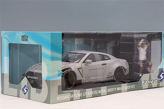ソリド 1/18 日産 GT-R (R35) リバティーウォーク ボディキット タイプ