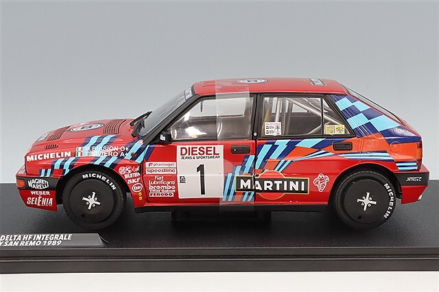 ソリド 1/18 ランチア デルタ HF インテグラーレ 1989 サンレモ ラリー
