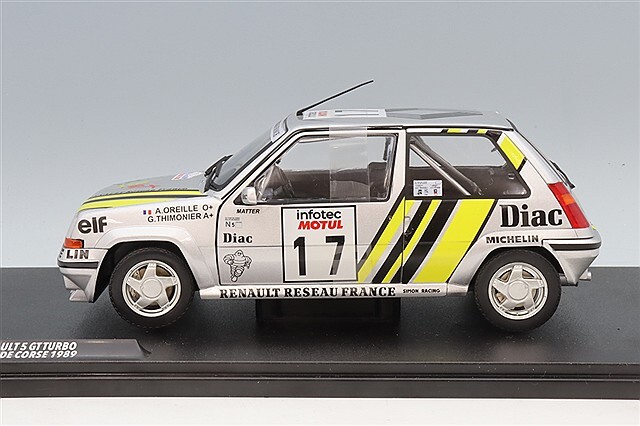 ソリド 1/18 ルノー 5 GT ターボ Mk.2 1989 ツールドコルス ラリー #17