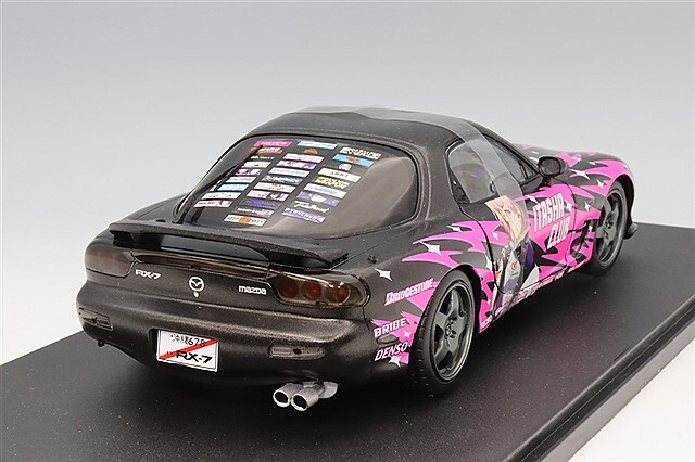 ソリド 1/18 マツダ RX-7 FD3S ソリドワークス 痛車 1999 ブラック/ピンク