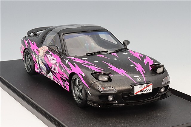 アディクションRX-7 ブラック/ピンク ソリド 1/18 マツダ RX-7 FD3S ソリドワークス 痛車 1999