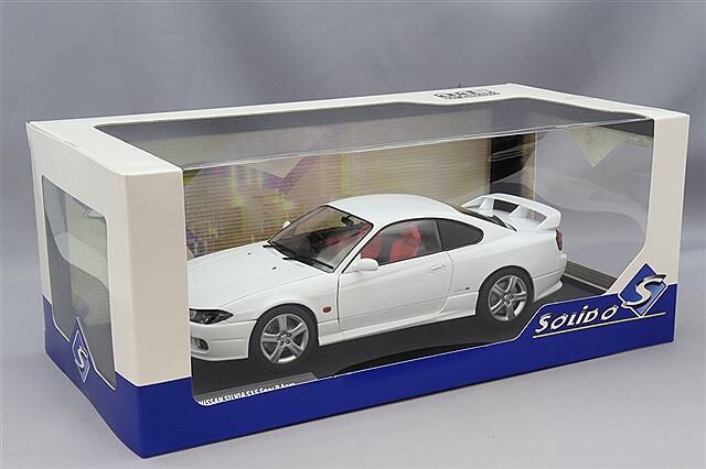 ソリド 1/18 日産 シルビア S15 スペックR エアロ 1999 ホワイト