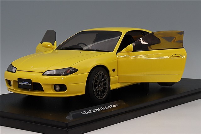 1/18 S15 シルビア ソリド 1/18 日産 シルビア S15 spec R エアロ 1999 イエロー