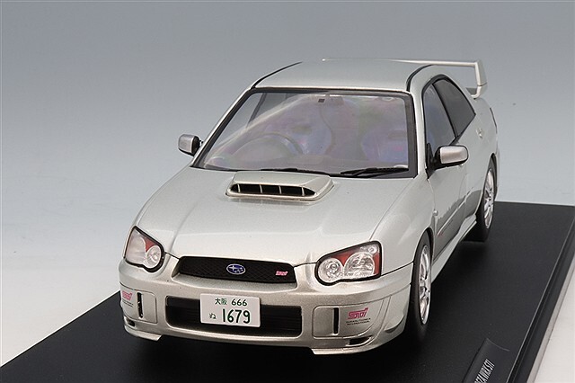 ソリド 1/18 スバル インプレッサ WRX STI 2003 シルバー