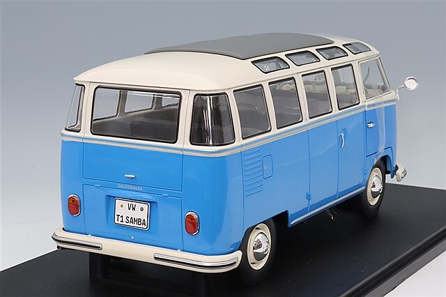 ソリド 1/18 フォルクスワーゲン T1 サンバ バス 1962 ブルー/ホワイト