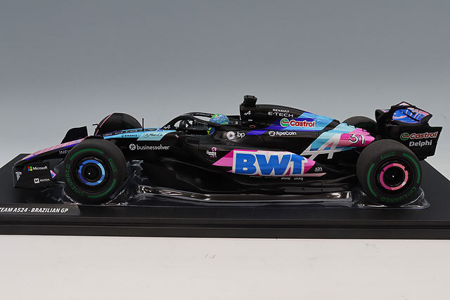 ソリド 1/18 BWT アルピーヌ F1 チーム A524 2024 F1 ブラジルGP #31 E