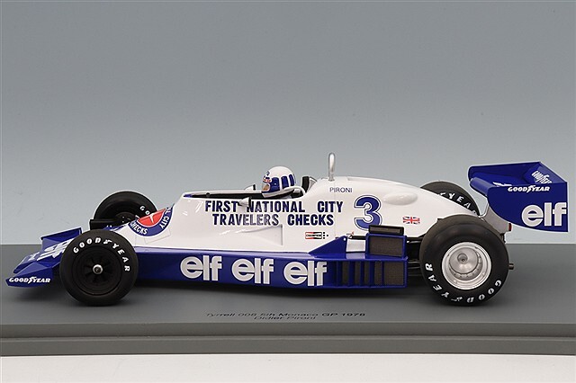 スパーク 1/18 ティレル 008 1978 F1 モナコGP 5位 #3 D.ピローニ