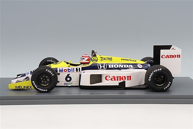 スパーク 1/18 ウィリアムズ FW11 1986 F1 ブラジルGP ウィナー #6 N.ピケ