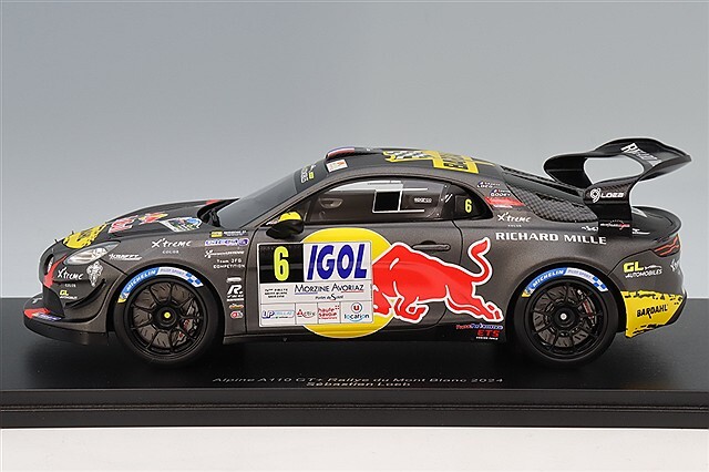 スパーク 1/18 アルピーヌ A110 GT+ 2024 ラリー モンブラン #6 S.ローブ