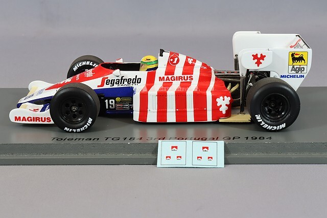スパーク 1/43 トールマン TG184 1984 F1 ポルトガルGP 3位 #19 A.セナ