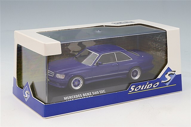 ソリド 1/43 メルセデスベンツ 560 SEC AMG ワイドボディ 1990 ブルー