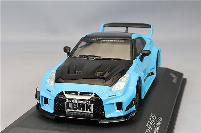 ソリド 1/43 日産 GT-R R35 LBシルエット 2019 ブルー