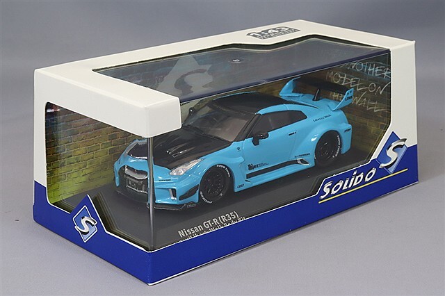 ソリド 1/43 日産 GT-R R35 LBシルエット 2019 ブルー