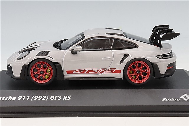 ソリド 1/43 ポルシェ 911 (992) GT3 RS 2023 グレー/レッド