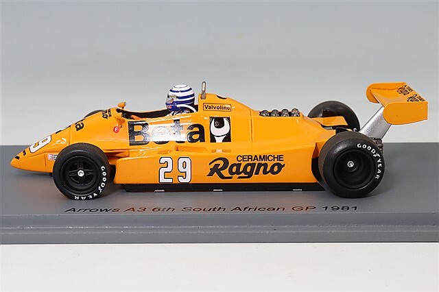 スパーク 1/43 アロウズ A3 1981 F1 南アフリカGP 6位 #29 R.パトレーゼ