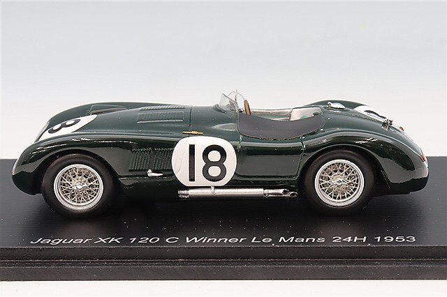 スパーク 1/43 ジャガー XK120C 1953 ルマン24H ウィナー #18 T.ロルト