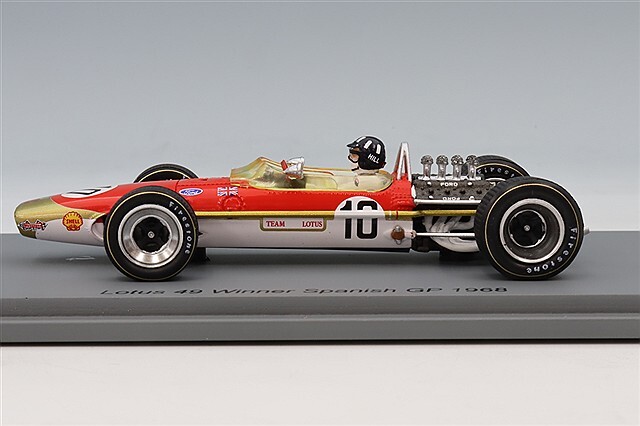 スパーク 1/43 ロータス 49 1968 F1 スペインGP ウィナー #10 G.ヒル