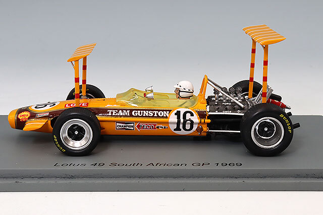 スパーク 1/43 ロータス 49 1969 F1 南アフリカGP #16 J.ラブ