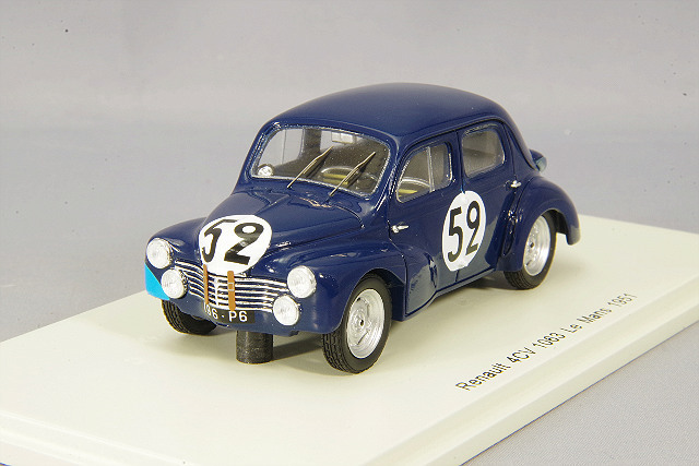 スパーク 1/43 ルノー 4CV 1063 1951 ルマン24H #52 J.Sandt / P.Moser