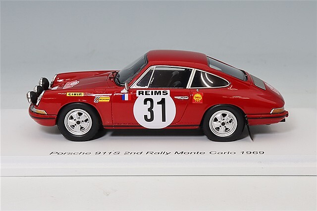 スパーク 1/43 ポルシェ 911S 1969 ラリー モンテカルロ 2位 #31 G