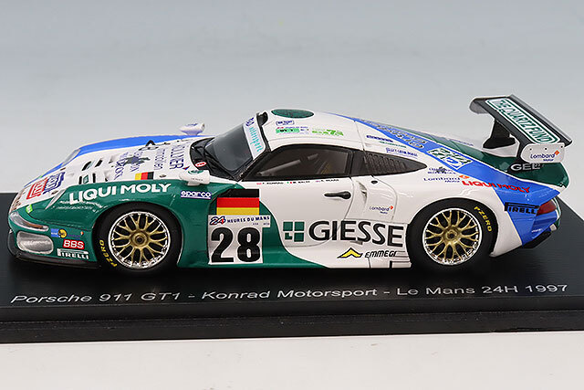 スパーク 1/43 ポルシェ 911 GT1 Konrad Motorsprt 1997 ルマン24H #28