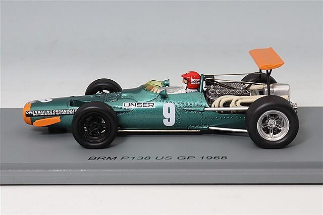 スパーク 1/43 BRM P138 1968 F1 アメリカGP #9 B.アンサー