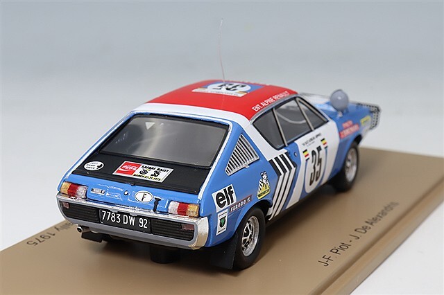 スパーク 1/43 ルノー 17 1975 ラリー 東アフリカ サファリ #35 J-F