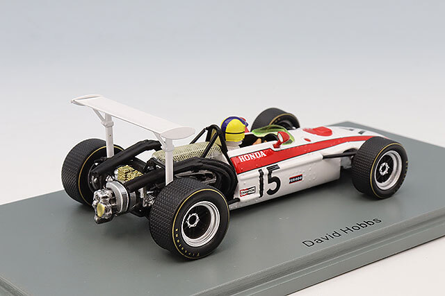 スパーク 1/43 ホンダ RA301 F1 1968 イタリアGP #15 D.ホッブス