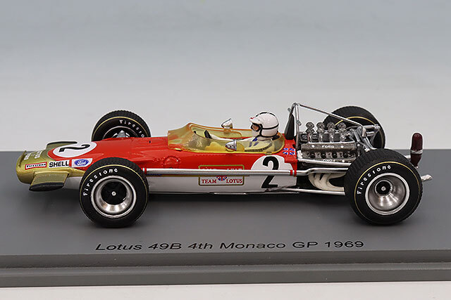 スパーク 1/43 ロータス 49B 1969 F1 モナコGP 4位 #2 R.アトウッド