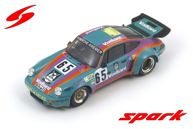ポルシェ911  カエラRS&RSR 初版限定ハードカバー スパーク 1/64 ポルシェ 911 カレラ RSR 3.0 1975 ルマン24H #65 B