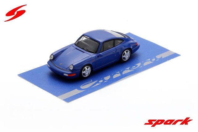 スパーク 1/64 ポルシェ 911 964 3.6 RS 1992 ブルー