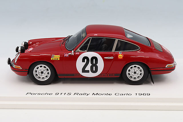 スパーク 1/43 ポルシェ 911S 1969 ラリー モンテカルロ #28 V.エル
