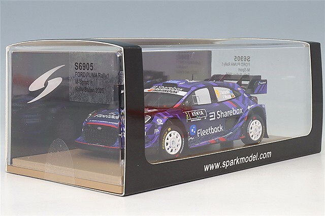 スパーク 1/43 フォード プーマ ラリー1 M-Sport 2025 サファリ ラリー