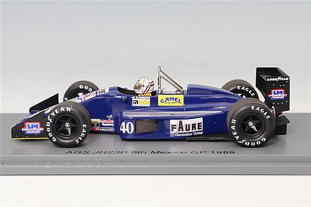 スパーク 1/43 AGS JH23B 1989 F1 メキシコGP 6位 #40 G.タルキーニ