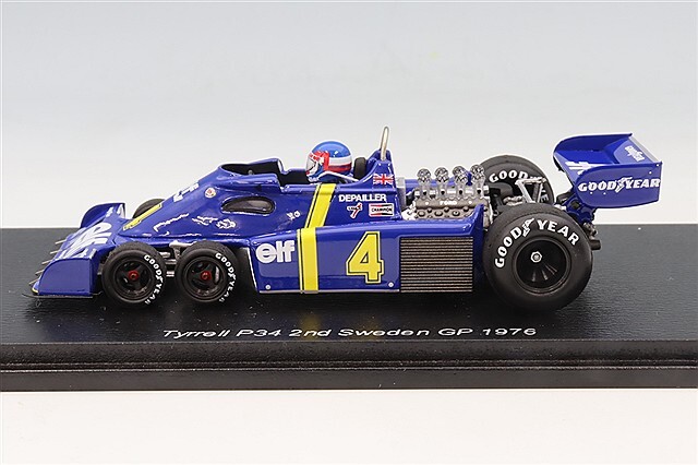 1/43 ティレル P34 P.デパイユ スパーク 1/43 ティレル P34 1976 F1 スウェーデンGP 2位 #4 P.デパイユ