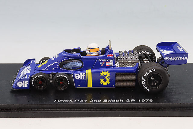 スパーク 1/43 ティレル P34 1976 F1 イギリスGP 2位 #3 J.シェクター