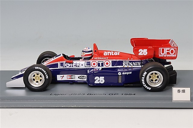 スパーク 1/43 リジェ JS23 1984 F1 イギリスGP #25 F.エスノー