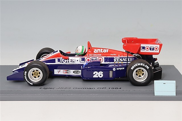 スパーク 1/43 リジェ JS23 1984 F1 ドイツGP #26 A.d.チェザリス